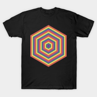 Retro Rainbow Hex T-Shirt